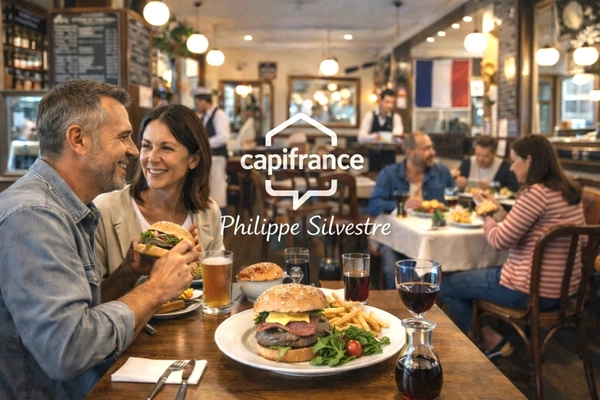 AV Restaurant bistrot et hamburgers français – Emplacement n°1 – EBE > 140 K€