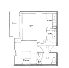 CESTAS GAZINET - T2 LUMINEUX DE 41 M² AVEC BALCON ET PARKING - VENDU OCCUPÉ