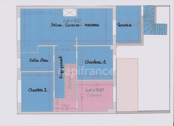 FROMENTINE ( 85 )  VENDEE LA BARRE DE MONTS Vue MER appartement à vendre 62 m² ,  2 chambres  proche NOIRMOUTIER , parking