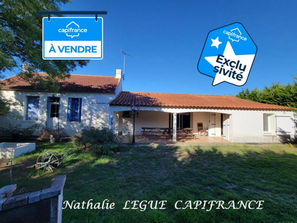 LA BARRE DE MONTS / FROMENTINE (85) proche île de NOIMOUTIER , VENDEE , Maison familiale à vendre 10 pièces 141 m² 5 chambres, 4 WC , 4 salles d'eau , puits,  850m² clos