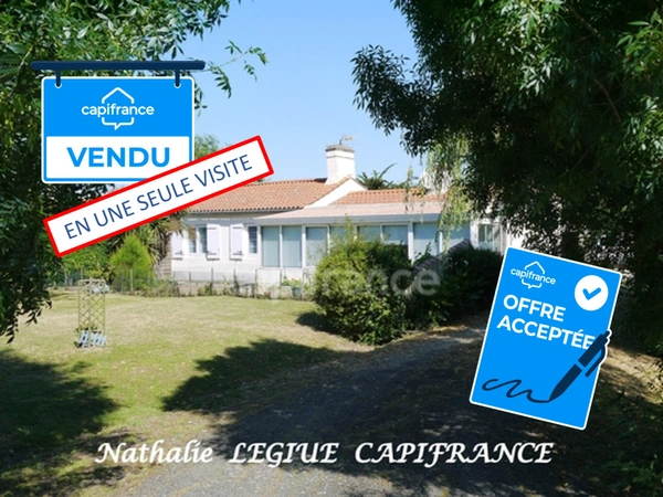 (85) VENDEE LA BARRE DE MONTS (85) à vendre longère 114 m² 6 pièces 3 chambres véranda garages ateliers 3500 m² terrain