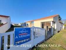 (85) Vendée BEAUVOIR sur MER proche NOIRMOUTIER , Maison 120 m²  à vendre 7 pièces terrain 736 m² clos, 3 chambres , 1 bureau , cellier