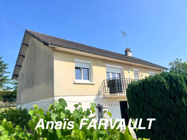 Maison 3 chambres + grand sous sol et grand terrain clos 10 min Châtellerault