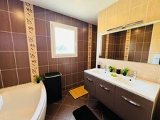 House built in 2010, single storey - 4 bedrooms - garage and large garden