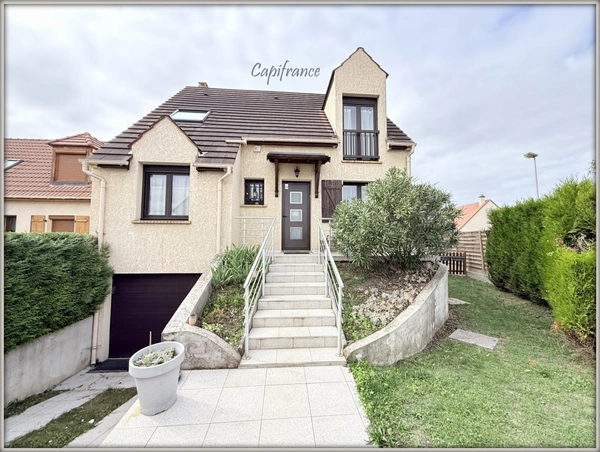 VILLEPINTE – Quartier Haie-Bertrand | Maison individuelle 133 m² (150 m² au sol) – 5 chambres – Sous-sol total & Jardin