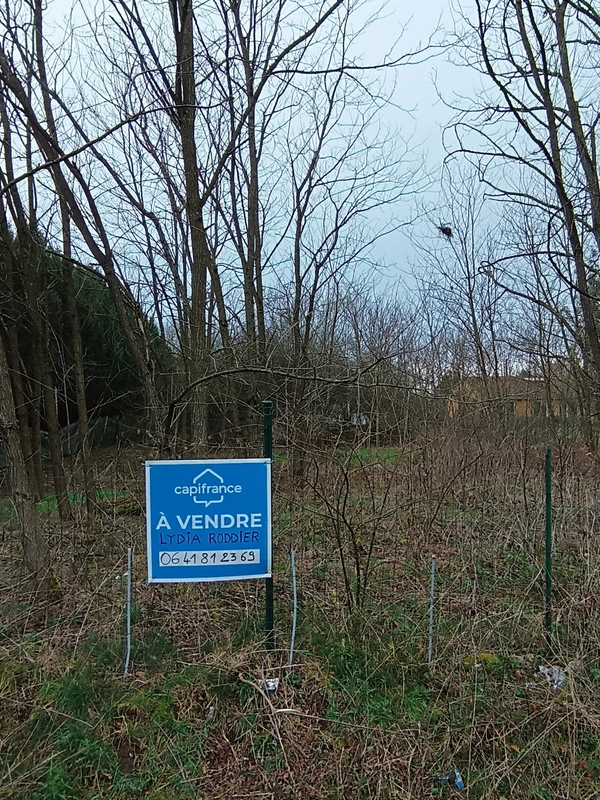 Terrain plat clôturé et arboré 1415 m2 à Puy-Guillaume-63290