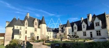 Château millénaire surplombant un village sur un parc de 15 ha.