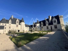 Château millénaire surplombant un village sur un parc de 15 ha.