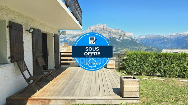 Superbe appartement 2 pièces, vue exceptionnelle sur le Mont-Blanc - CORDON (74)