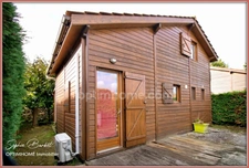 LANTON – BASSIN D'ARCACHON - Chalet bois 3 pièces dans un PRL recherché, à deux pas du Bassin