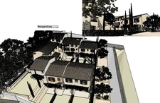 Cucuron : Terrain constructible avec PC purgé  12 appartements. 
