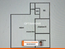 DOURDAN PROCHE CENTRE VILLE. APPARTEMENT DE 53 M² VENDU LOUE AU 2 EME ET DERNIER ETAGE D'UNE RESIDENCE TRANQUILLE.