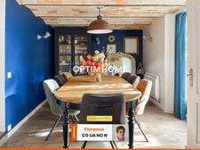 Maison ancienne mitoyenne de 120 M² Lois carrez et 160 M² / 6 pièces entièrements rénovées avec gout. 3/4 Chambres, jardin clos et arboré de 600 m² à SAINT CYR SOUS DOURDAN (91)