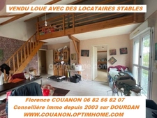 DOURDAN PROCHE CENTRE VILLE. APPARTEMENT DE 53 M² VENDU LOUE AU 2 EME ET DERNIER ETAGE D'UNE RESIDENCE TRANQUILLE.