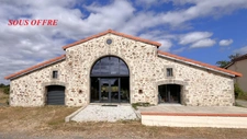 MAULEON, ANCIENNE GRANGE CONVERTIE EN HABITATION, 3 CHAMBRES, JARDIN 1000m², 282000€ FAI