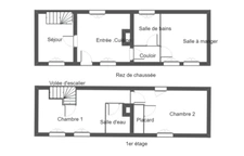 ✨SOUS COMPROMIS - PLUS DISPONIBLE À LA VENTE✨  12MN de BERNAY, Ancien corps de Ferme, T4/5, 85M²  148500€ 1,25Hectares de terrain avec dépendances (27)