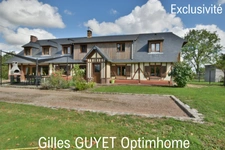 20MN de BERNAY, MAISON NORMANDE, T10  206M²  289000€ 1200M² de terrain.