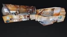 MAISON 5 CHAMBRES + BUREAU + SALLE DE JEUX + JARDIN