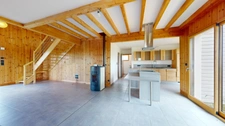 MAISON EN BOIS + JARDIN + GARAGE + CAVE