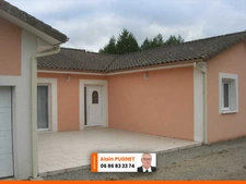 A COUZEIX TRES BELLE MAISON NEUVE DE 2015 DE 167 M² 4 CHAMBRES SUR UN TERRAIN PLAT DE 2000 M²