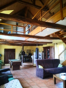 entre uzel et corlay longere 260 m2 5 chambres piscine et parc arbore 