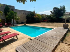 LUCON (85)- COEUR DE VILLE - DEMEURE BOURGEOISE XIX D'EXCEPTION 5 CHAMBRES AVEC PISCINE SUR PARC 1440M²