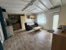 SAINT CYR EN TALMONDAIS (85) DANS RESIDENCE AVEC PISCINE CHALET BOIS 3 CHAMBRES AVEC VERANDA ET JARDIN