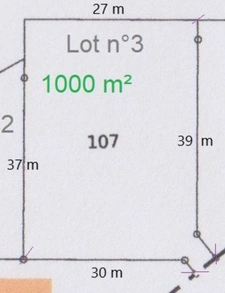 TERRAIN A VENDRE 1000 M² EN ÉCO-LOTISSEMENT !!