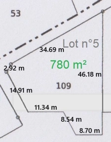TERRAIN A VENDRE 780 M² EN ÉCO-LOTISSEMENT !!