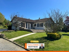 TRÈS BELLE MAISON INDIVIDUELLE SUR SOUS-SOL, 5 CHAMBRES, 3705 M² EN PARTIE BOISÉ + FORAGE, SANS VIS A VIS