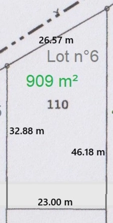 TERRAIN A VENDRE 909 M² EN ÉCO-LOTISSEMENT !!