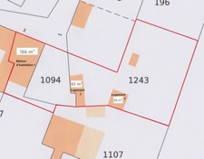 ENSEMBLE DE TROIS BÂTISSES (166, 42 et 36 m²) A RESTAURER ENTIÈREMENT, SUR 1382 M² AU CALME ET SANS VIS A VIS !!