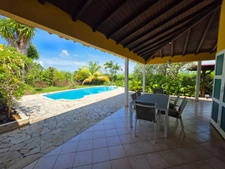 Superb villa with GRAND CUL SAC MARIN VIEW and swimming pool on 1001 m² of flat land