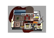 Spacieuse villa architecte P6 vue mer éloignée avec piscine sur 1200 m² de terrain arboré et clos