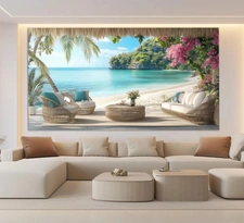 Stunning contemporary Balinese-style villa with unobstructed views and a swimming pool in Baie Mahault (971)