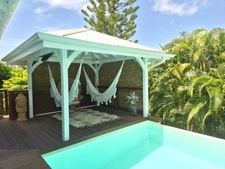Stunning Balinese-style villa with swimming pool, basement garage and workshop