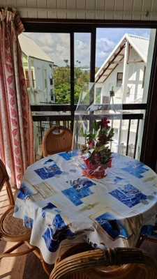 Dpt Guadeloupe (971), for sale LE GOSIER, Bas du Fort, beautiful duplex apartment T3 swimming pool beach on foot and parking