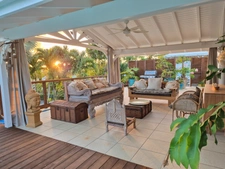 Stunning Balinese-style villa with swimming pool, basement garage and workshop