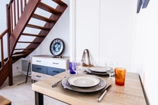 Quartier DUNOIS F1 Bis en excellent Etat vendu entièrement meublé