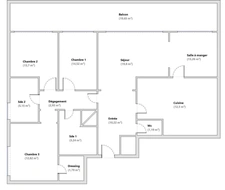 Avenue de Chanzy - 5 pièces de 110 m² avec balcon + cave + 2 parkings
