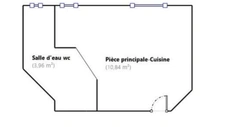Métro ECOLE MILITAIRE - Avenue MOTTE-PIQUET - STUDIO de 14,80 m² LC - 2ème étage sans ascenseur