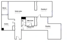 PORTE DOREE - BOIS DE VINCENNES - T4 (2 chambres) avec LOGGIA + PARKING + CAVE