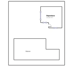 Parcelle de 320 m² : MAISON de 103 m² + 60 m² sous-sol + 16 m² dépendance dans le jardin