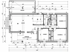 Maison de plain-pied avec jardin et garage – Potentiel 3 chambres 