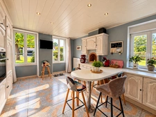 Maison à vendre Charmante maison en pierre de 176 avec dépendances et jardin paysager . AUTHON EBEON (17)