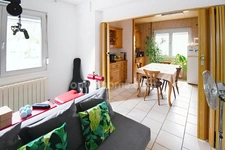 Maison mitoyenne d’un seul côté à Mont-Saint-Martin – 70 m² + garage aménagé en appartement