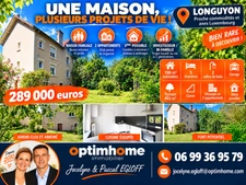 MAISON BOURGEOISE INDIVIDUELLE - 5 CHAMBRES - 2 SALLES DE BAIN - BUREAU - GARAGE - TERRAIN