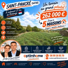 JUSQU’À 5 MAISONS POSSIBLES – TERRAIN DE 4 447 M² À SAINT-PANCRÉ