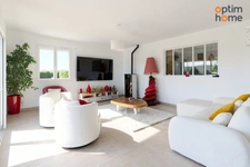 Martigues St-Julien 10 mn Côte Bleu - Vente Villa T6 de 150 m2 environ sur un terrain de 1115 m2 avec piscine, avec vue dégagée plein sud, au calme et sans vis à vis