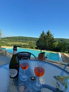  Lissac , Maison d'architecte de 1997 avec PISCINE sur 4000 m2 terrain  